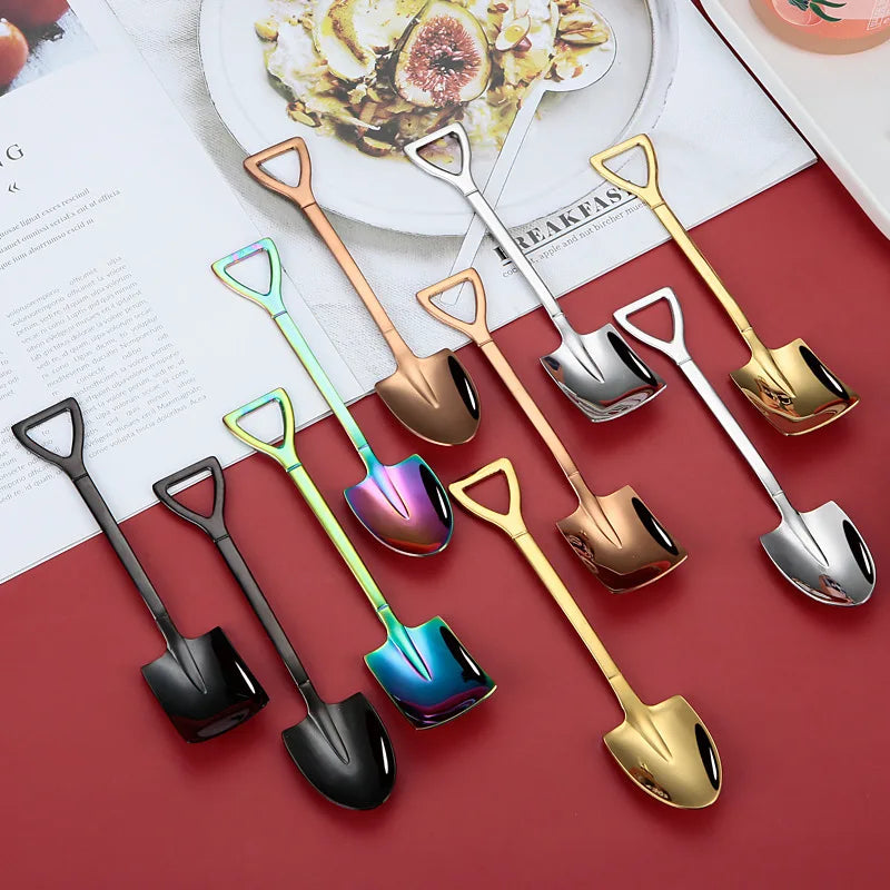 1/2/4PCS Stainless Steel Watermelon Spoon Shovel Spoon Household Creative Dessert Ice Cream Spoon Fruit Spoon Kitchen Gadgets